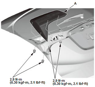 Honda HR-V - Inner Taillight Removal and Installation - Exterior Lighting
